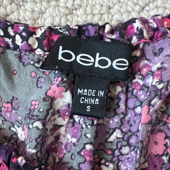 Floral Bebe Dress in Purple and Pink - Picture 5 of 6